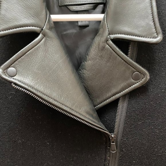 Like New Danier Leather Moto Jacket - Picture 5 of 8